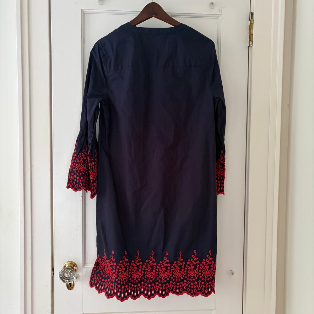 J.Crew Eyelet Bell-Sleeve Dress (Style H6978) Size Small - Picture 3 of 9